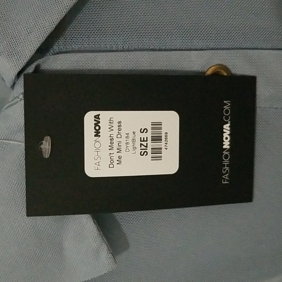 Fashion Nova mesh button down mini dress - Picture 4 of 4